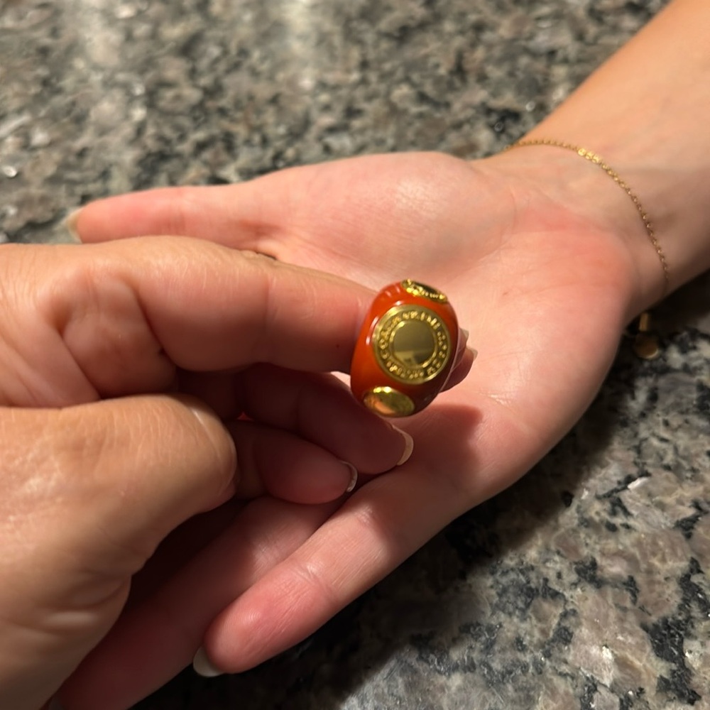 Coach Enamel Statement Ring
